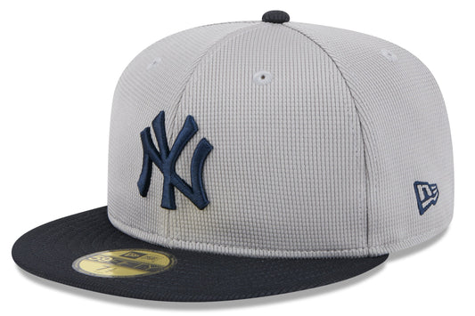New York Yankees New Era Road Gray 2025 Spring Training 59FIFTY Fitted Hat