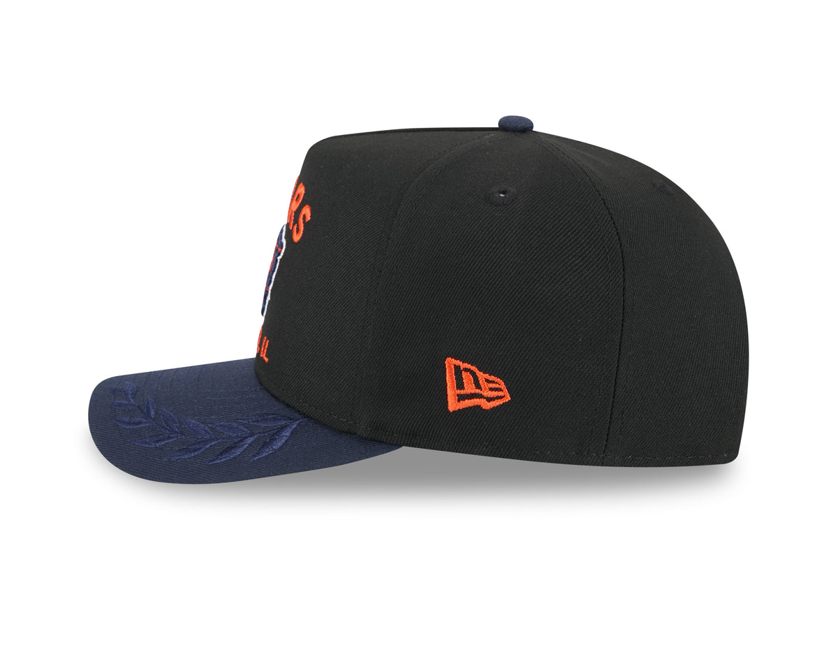 Men's Chicago Bears New Era 2025 NFL Draft Black A-Frame 9FIFTY Snapback Adjustable Hat