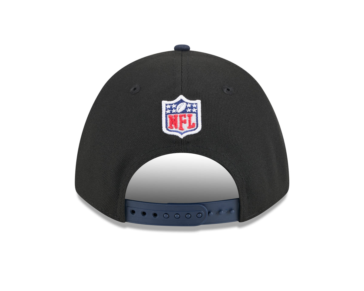 Men's Chicago Bears New Era 2025 NFL Draft Black M-Crown 9FORTY Snapback Adjustable Hat