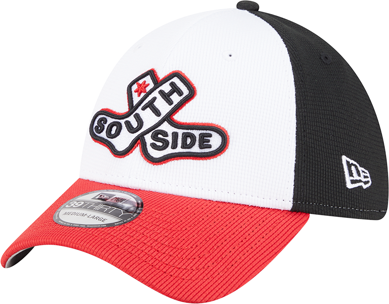 Chicago White Sox New Era 2025 City Connect Batting Practice 39THIRTY Flex Hat - White/Red