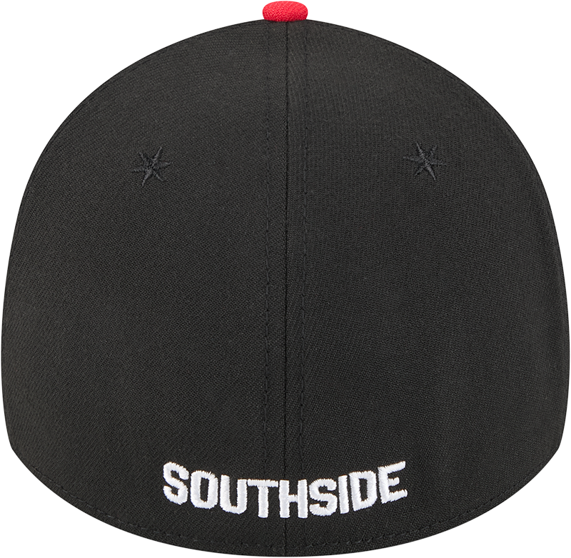 Chicago White Sox 2025 City Connect Alternate Black/Red New Era 39THIRTY Flex Fit Hat