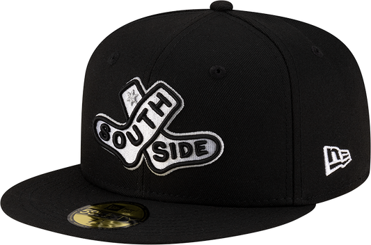 Chicago White Sox New Era 2025 City Connect Batting Practice Team Color 59FIFTY Fitted Hat -Black