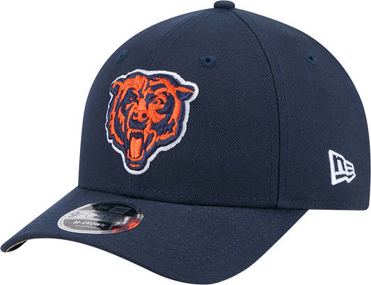 Men's Chicago Bears New Era Primary Logo Navy M-Crown 9FORTY Snapback Adjustable Hat