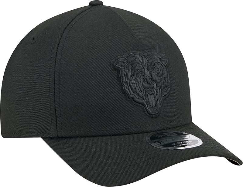 Chicago Bears New Era Black Tonal Primary 9FORTY A-Frame M-Crown Adjustable Hat