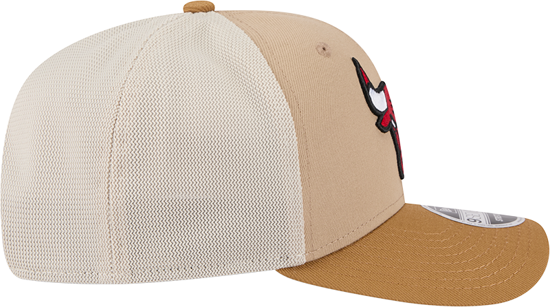 Chicago Bulls New Era 2T Tan 9SEVENTY Trucker Adjustable Hat
