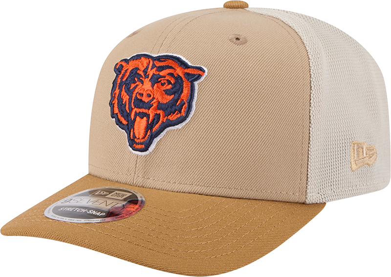 Chicago Bears New Era 2T Tan 9SEVENTY Trucker Adjustable Hat