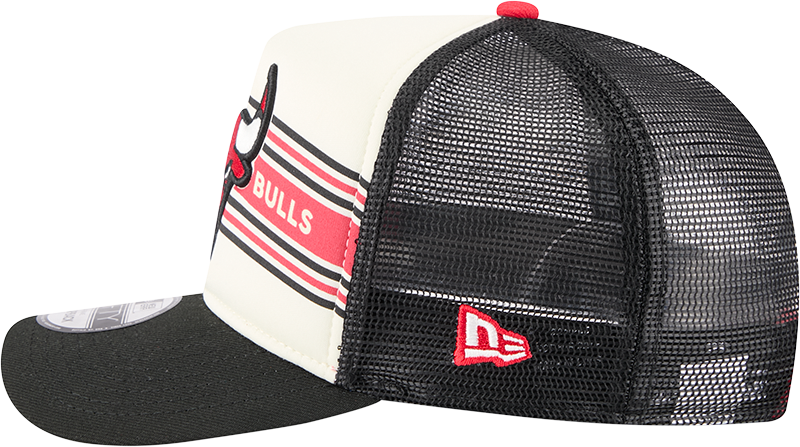 Chicago Bulls New Era Banner A-Frame Trucker 9FIFTY Snapback Hat