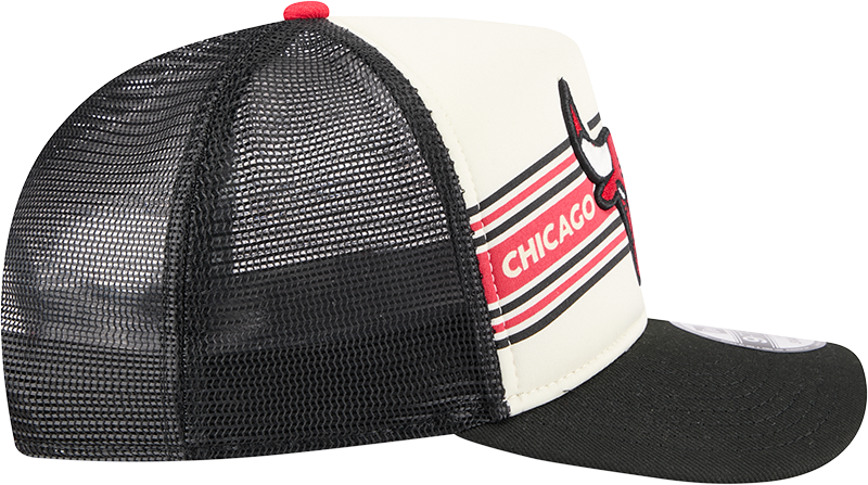 Chicago Bulls New Era Banner A-Frame Trucker 9FIFTY Snapback Hat
