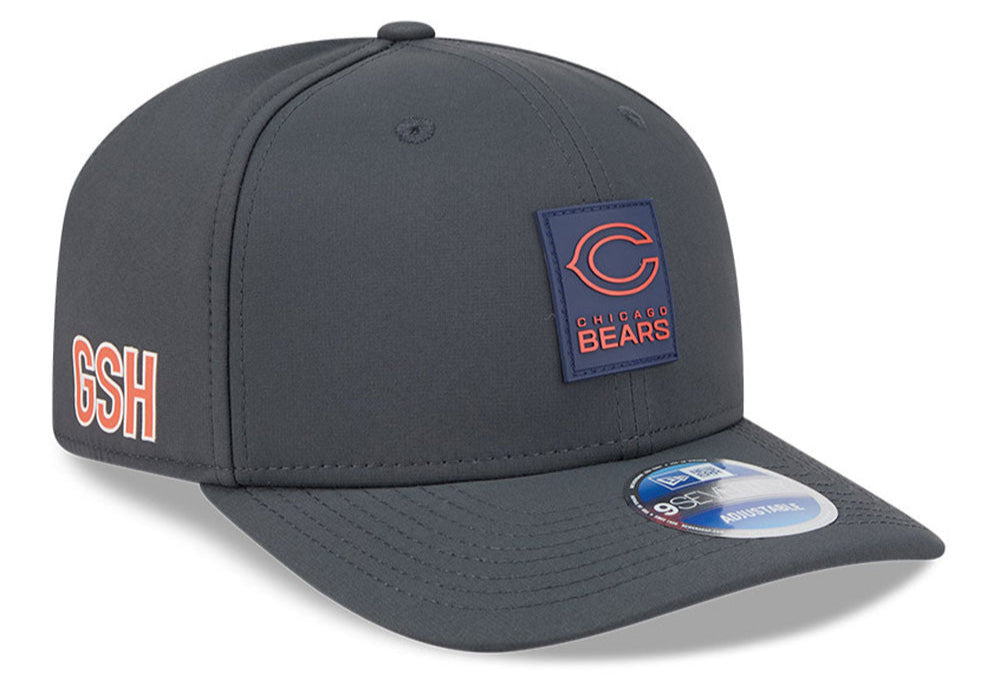 Men's Chicago Bears New Era Graphite 2025 Sideline C 9SEVENTY Cold Adjustable Hat