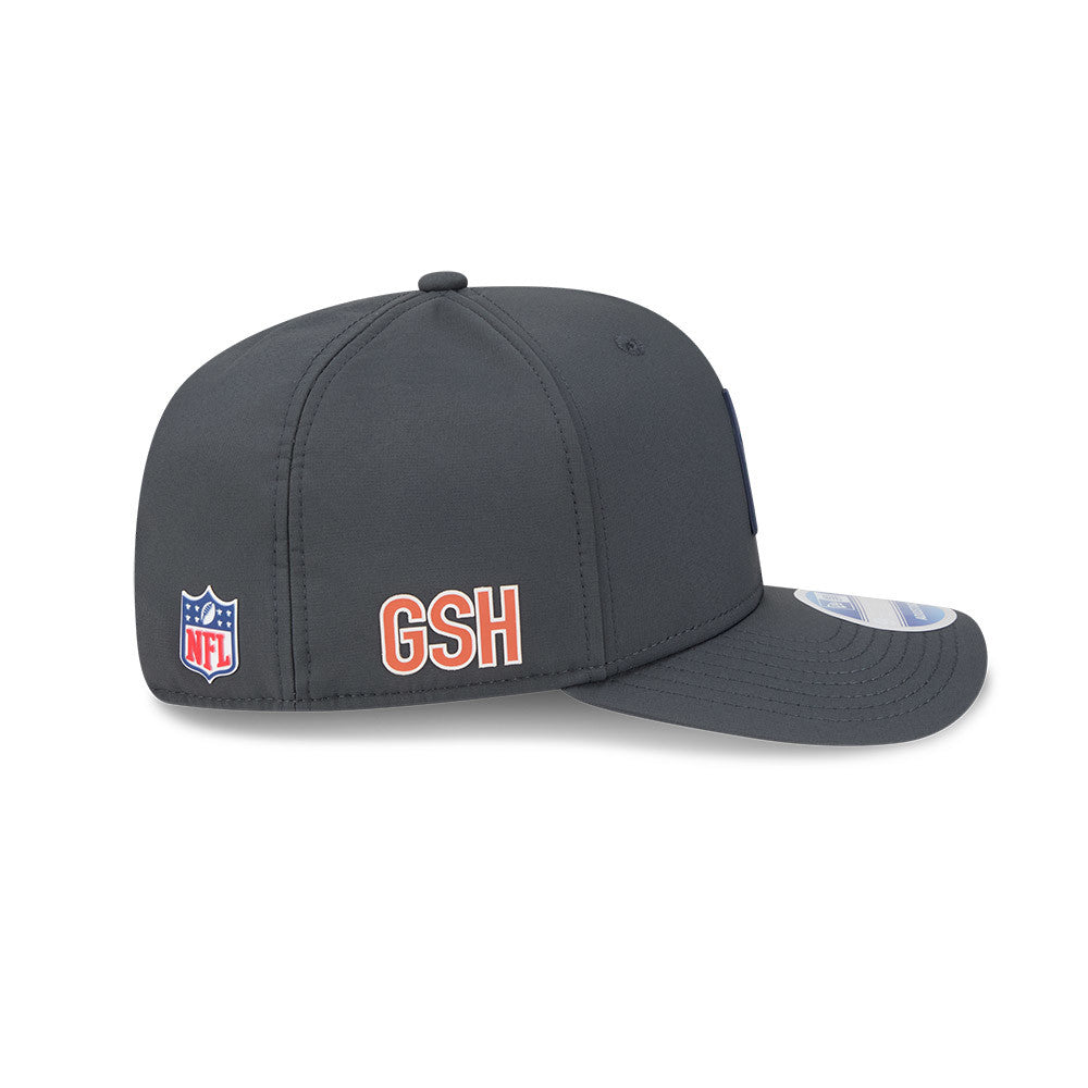 Men's Chicago Bears New Era Graphite 2025 Sideline C 9SEVENTY Cold Adjustable Hat
