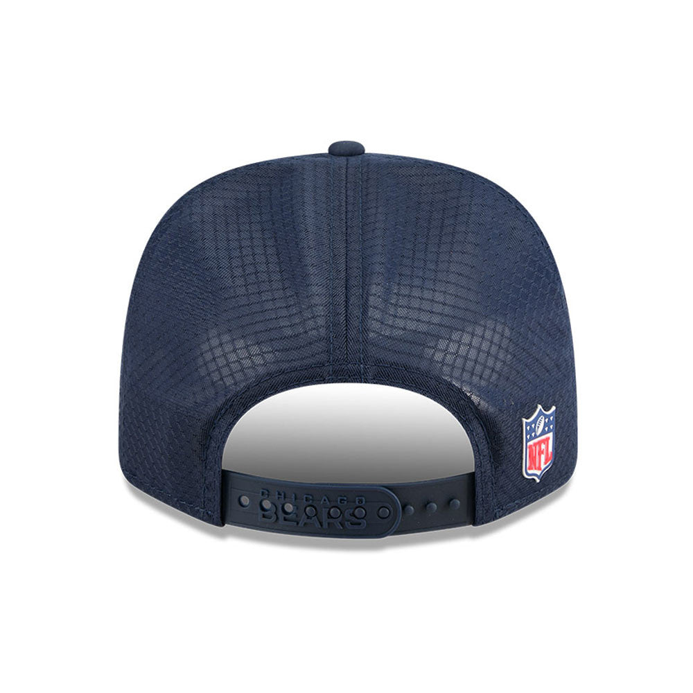 Men's Chicago Bears New Era Navy 2025 NFL Secondary Logo Sideline Heat 9SEVENTY Adjustable Hat