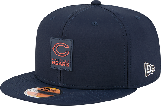 Men's Chicago Bears New Era Navy 2025 Sideline C 59FIFTY Fitted Hat