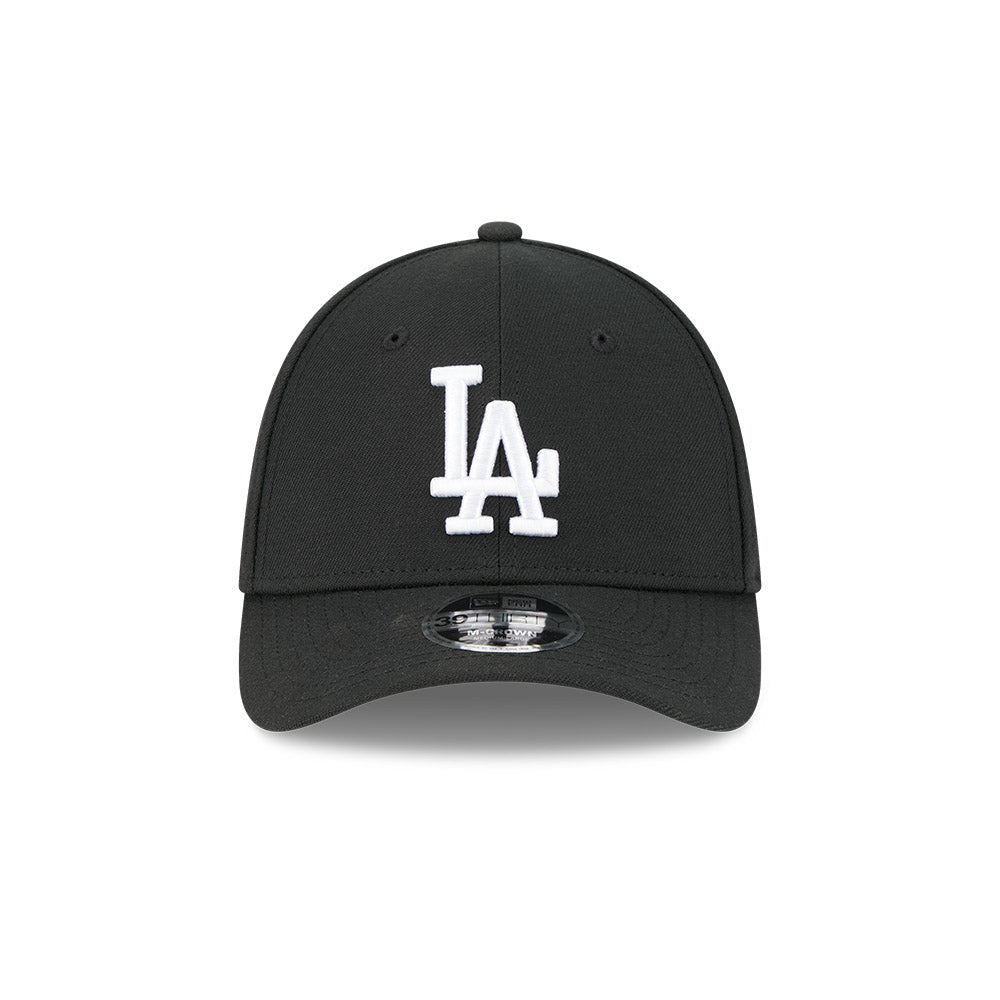 Los Angeles Dodgers M-Crown 39Thirty Black/White Flex Fit Hat