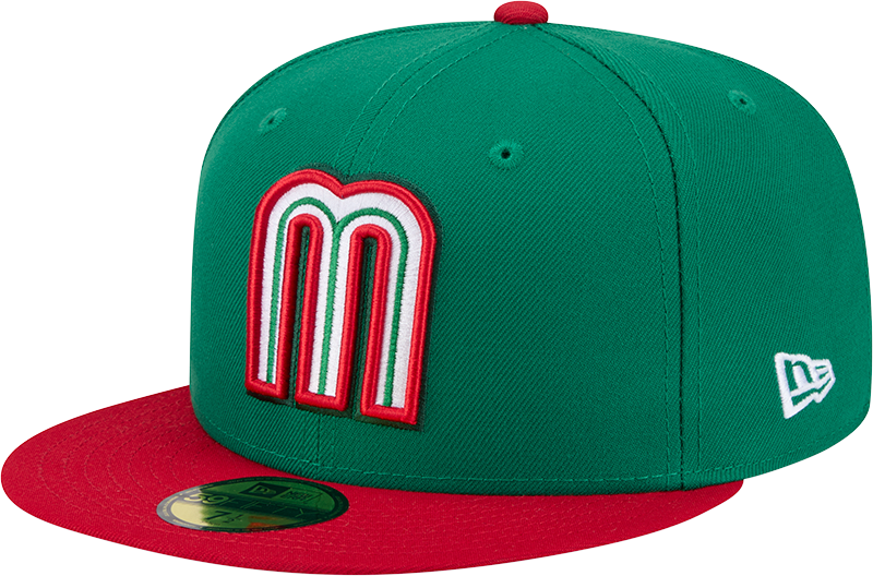 Mexico Baseball New Era 2026 World Baseball Classic 59FIFTY Fitted Hat - Green/Red