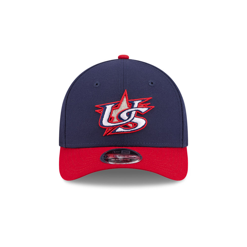 New Era Team USA 2026 World Baseball Classic 9Forty M-Crown Snap Adjustable Hat - Navy Blue
