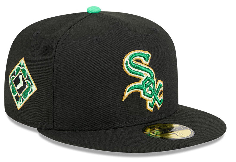 Men's Chicago White Sox New Era Black 2026 St. Patrick's Day Authentic Collection On-Field 59FIFTY Fitted Hat