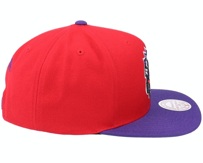 Men's Mitchell & Ness Toronto Raptors HWC Red/Purple Adjustable Snapback Hat