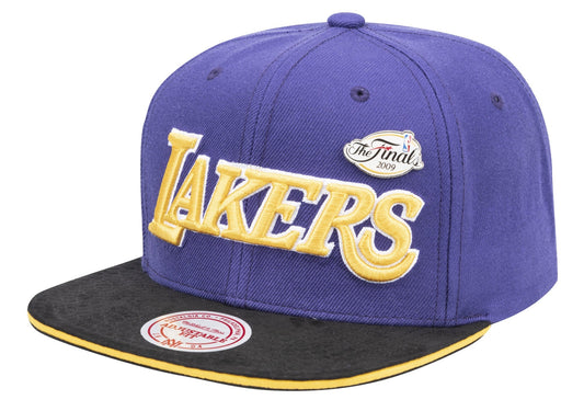 Los Angeles Lakers Mitchell & Ness NBA 2009 NBA Finals LA Pinned Snapback Hat