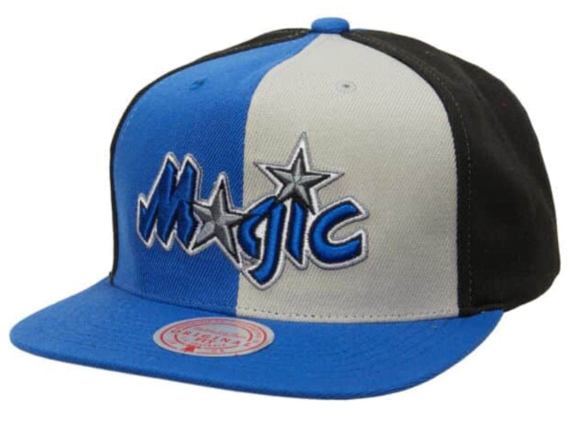 Men's Orlando Magic Hardwood Classics Mitchell & Ness NBA Team Color Pinwheel Snapback Hat