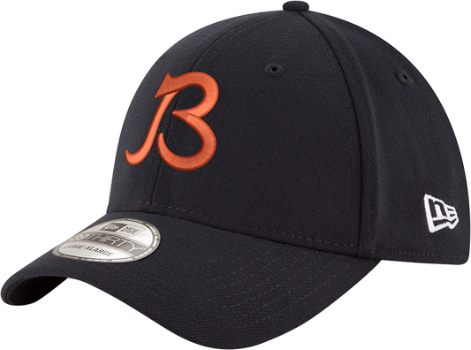 Chicago Bears New Era Gridiron Classic B Navy 39THIRTY Flex Hat