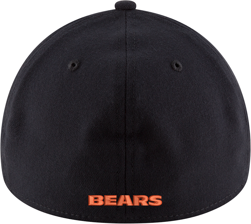 Chicago Bears New Era Gridiron Classic B Navy 39THIRTY Flex Hat