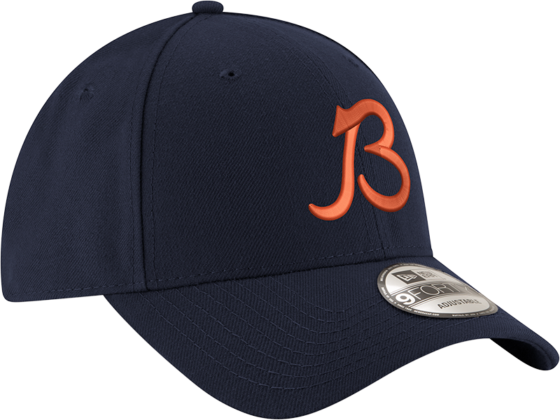 Chicago Bears New Era Navy Classic B Logo 9FORTY Adjustable Hat