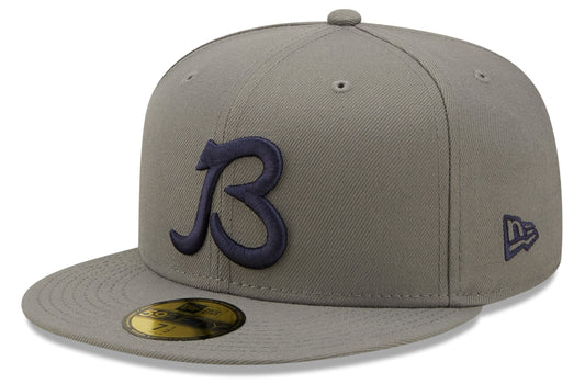 Chicago Bears "B" Logo Traditions Storm Gray New Era 59FIFTY Fitted Hat