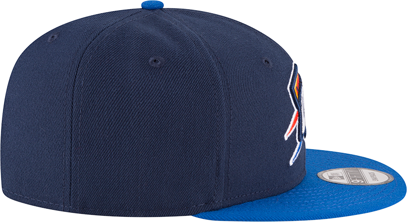 Men’s Oklahoma City Thunder 2 Tone Navy/Blue 9FIFTY Snapback Hat By New Era