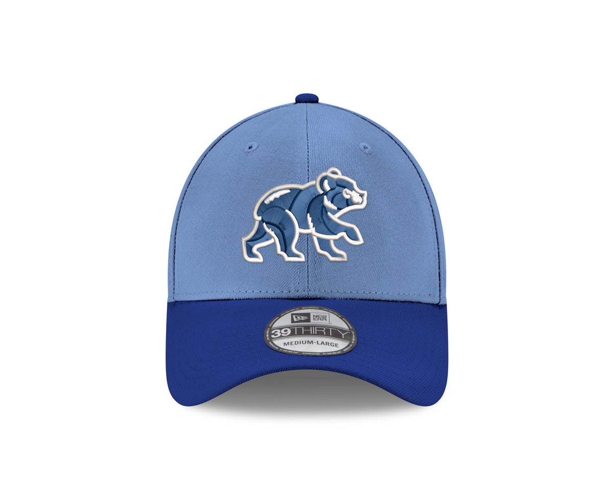 Men's Chicago Cubs New Era Walking Bear 39THIRTY Flex-Fit Hat