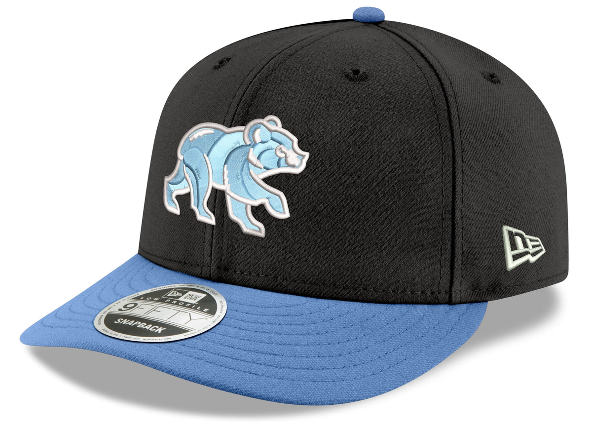 Chicago Cubs New Era Black/Sky Blue Spring Training Bear Low Profile 9FIFTY Snapback Adjustable Hat