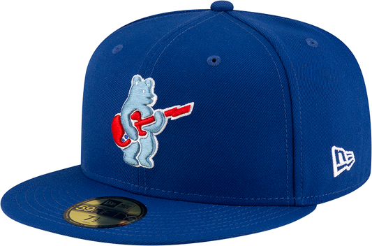 Men's Chicago Cubs New Era Royal Alternate Guitar Bear BP 59FIFTY Fitted Hat