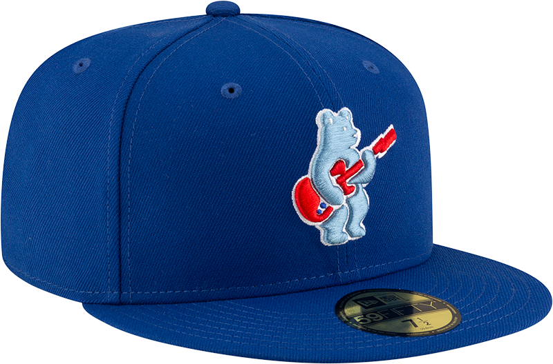 Men's Chicago Cubs New Era Royal Alternate Guitar Bear BP 59FIFTY Fitted Hat