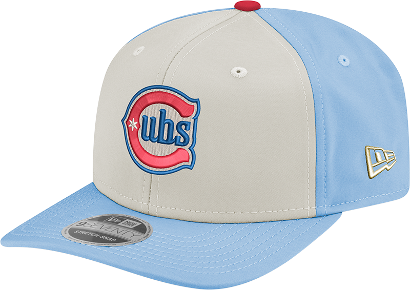 Chicago Cubs New Era Alternate 2 Chrome/ Sky Blue 9SEVENTY Hat