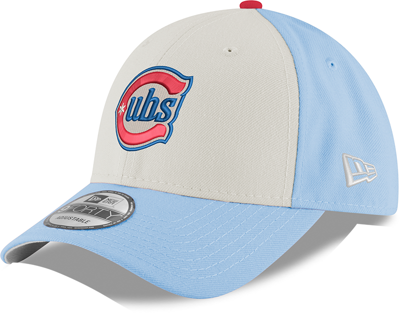 Youth Chicago Cubs Alternate 2 9FORTY Adjustable Chrome/Sky Blue Cap By New Era