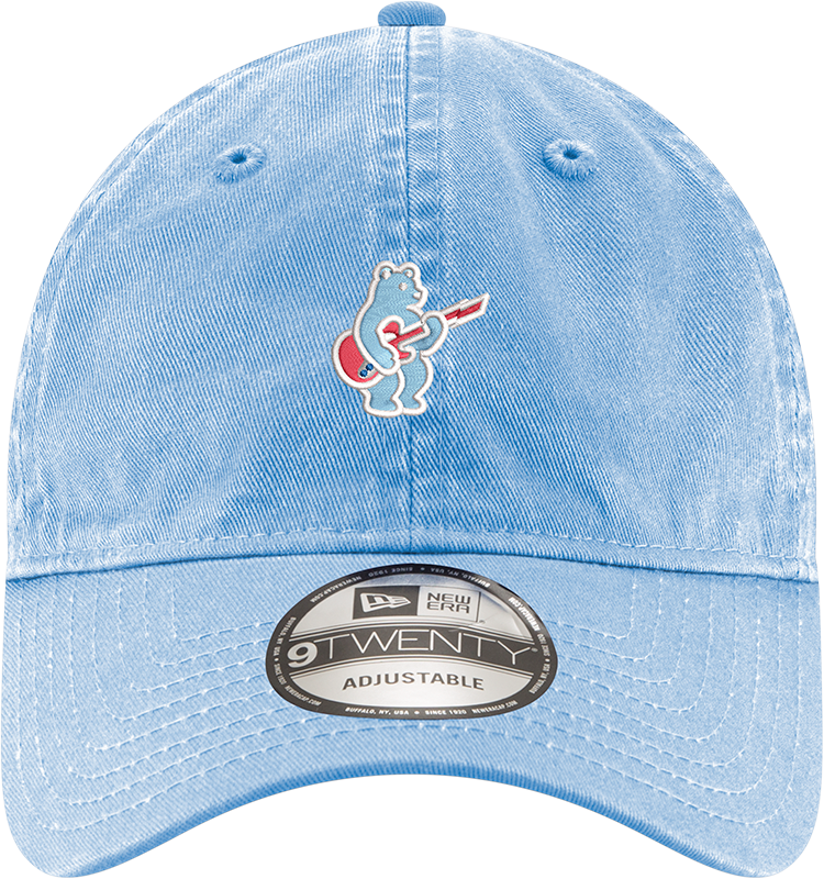 Chicago Cubs New Era Sky Blue Alternate Guitar Bear 9TWENTY Adjustable Hat