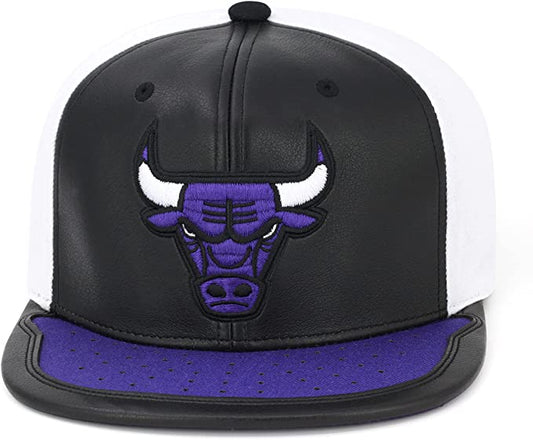 Chicago Bulls Day One Black/ White/ Purple Mitchell & Ness Snapback Hat