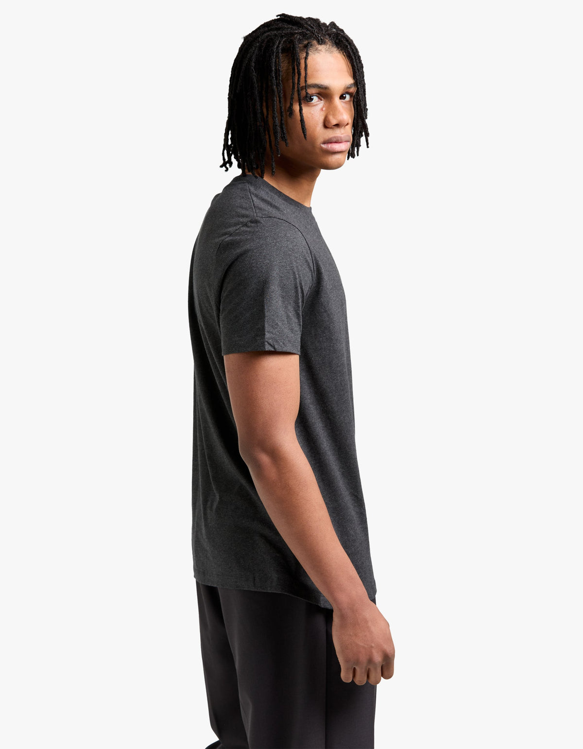 Standard Item GOTS T Shirt - Anthracite China/Blue
