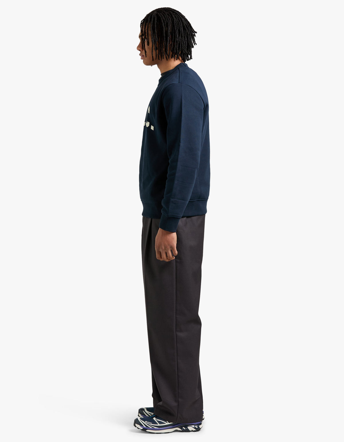 Harris Sweatshirt - Dark Navy/Ecru