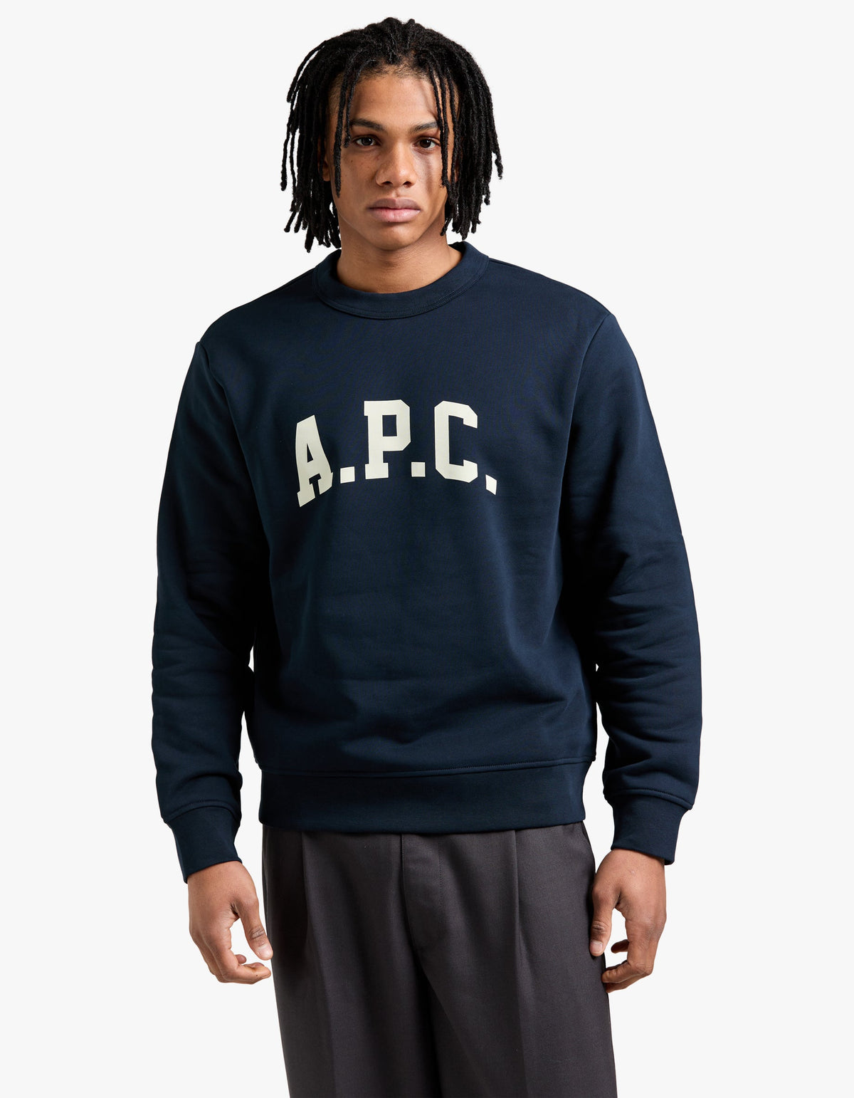 Harris Sweatshirt - Dark Navy/Ecru