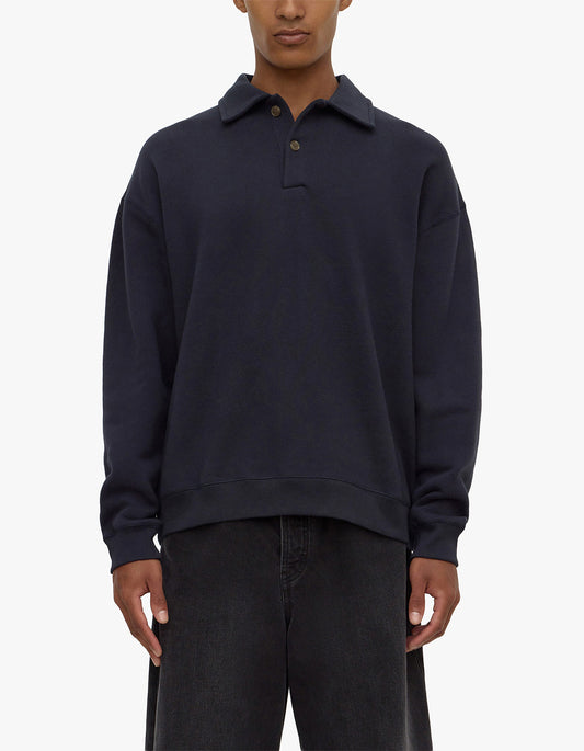 Newport Fleece Polo - True Navy