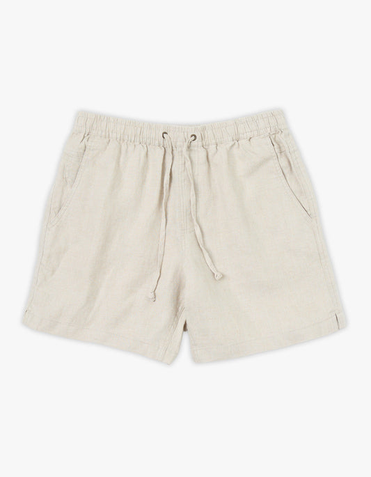 Riviera Linen Short - Oatmeal