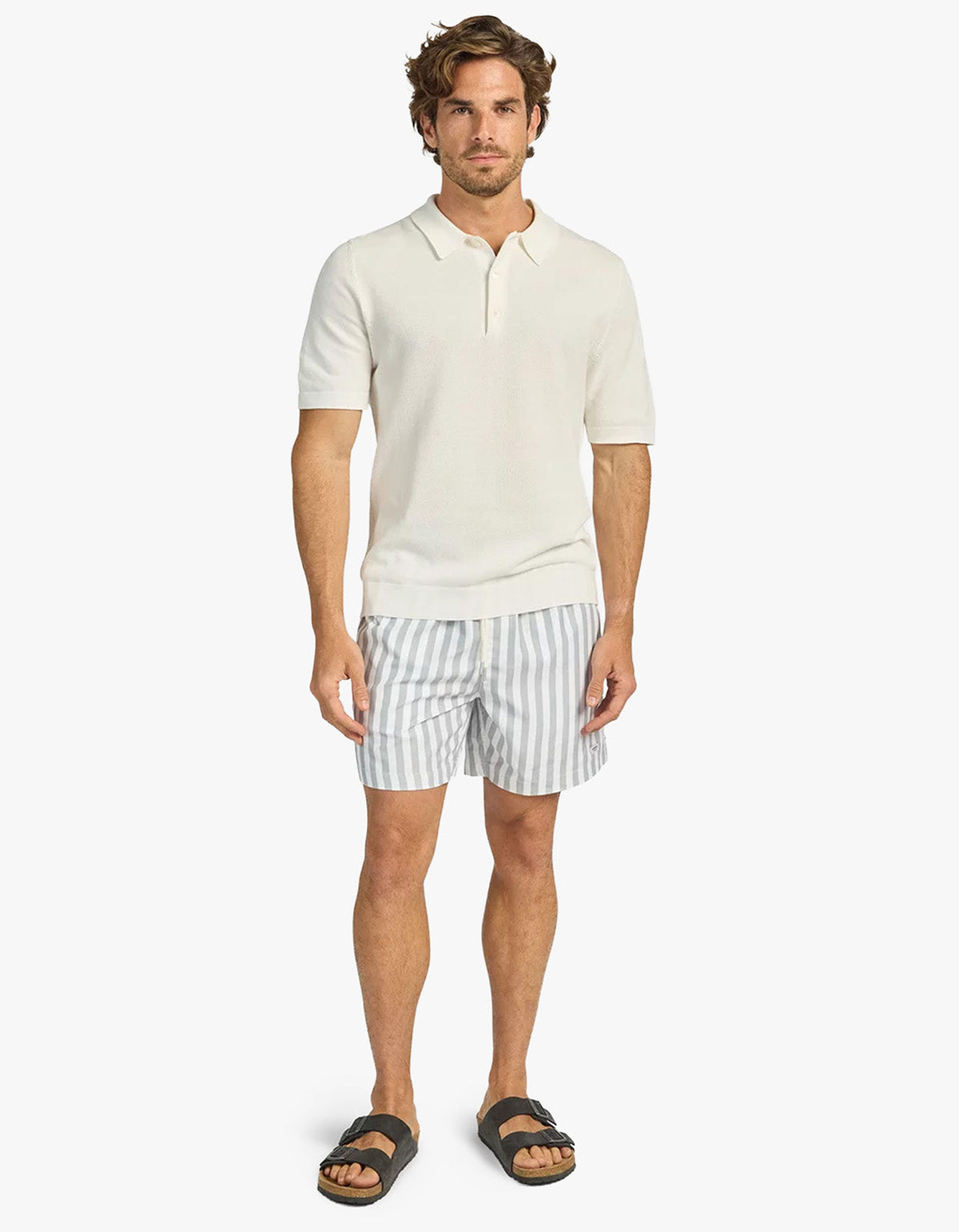 Teamster Stripe Boardy - Sleet Grey Stripe