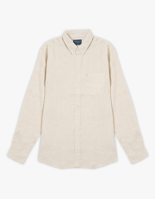 Hampton Linen Shirt - Oatmeal