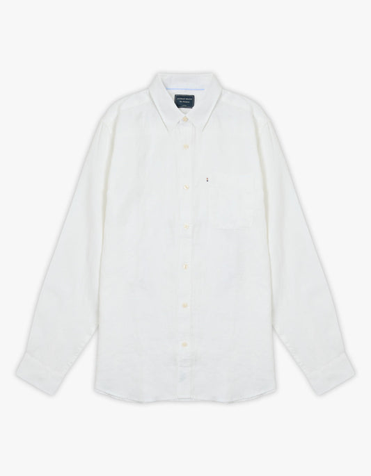 Hampton Linen Shirt - White
