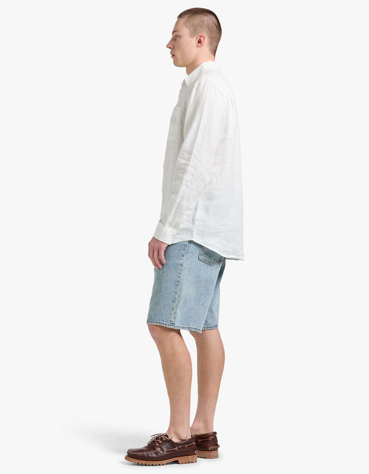 Hampton Linen Shirt - White