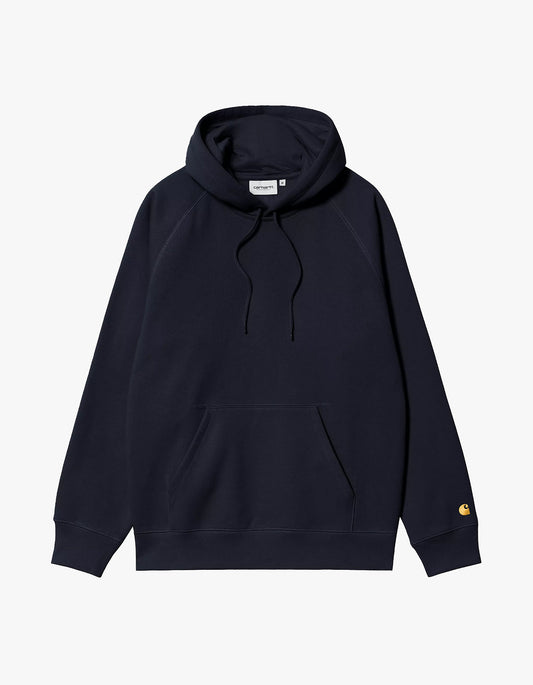 Hooded Chase Sweat - Dark Navy/Gold
