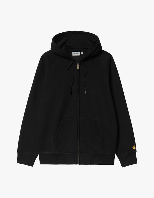 Hooded Chase Jacket - Black/Gold