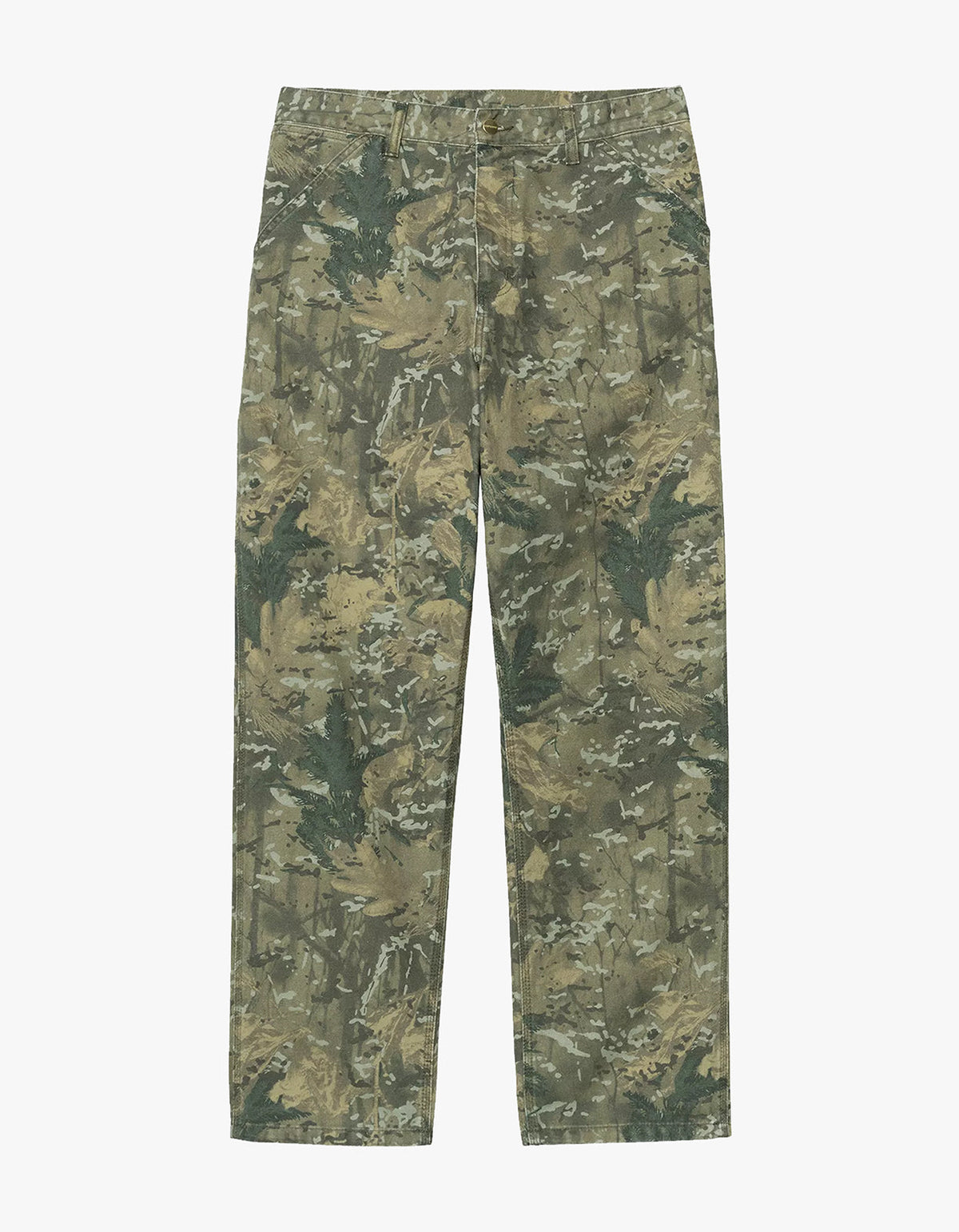 Single Knee Pant - Camo Combi, Greenstone Washed
