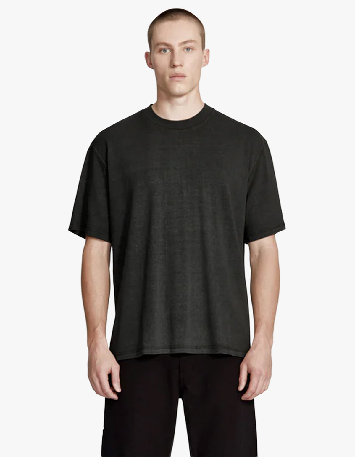 Mens Hemp Jersey Studio Tee - Vintage Black