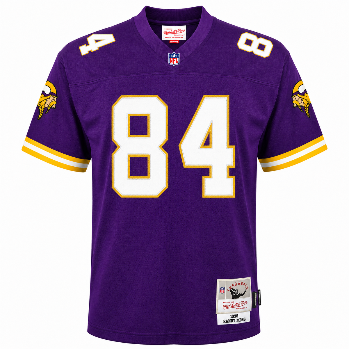 Youth Minnesota Vikings Randy Moss Mitchell & Ness Purple Retired Player Vintage Replica Jersey